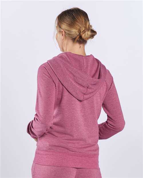 Boxercraft BW5201 Women's Dream Fleece Full-Zip Hooded Sweatshirt - Orchid Heather - HIT a Double - 1
