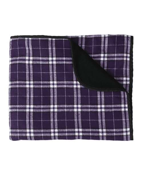 Boxercraft FB250 Flannel Blanket - Purple White - HIT a Double