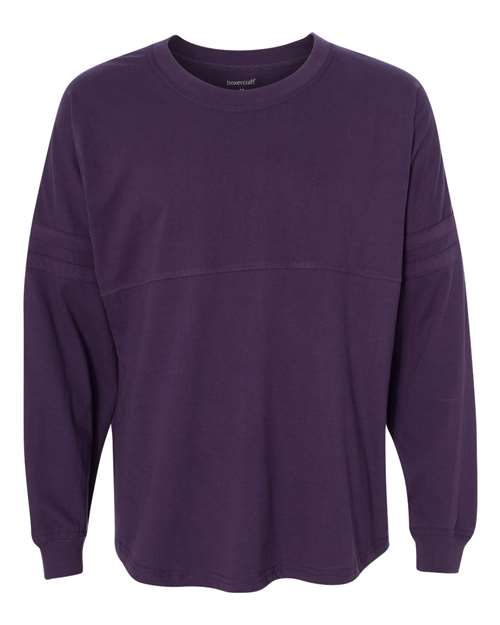 Boxercraft T14 Women&#39;s Jersey Pom Pom Long Sleeve T-Shirt - Purple - HIT a Double