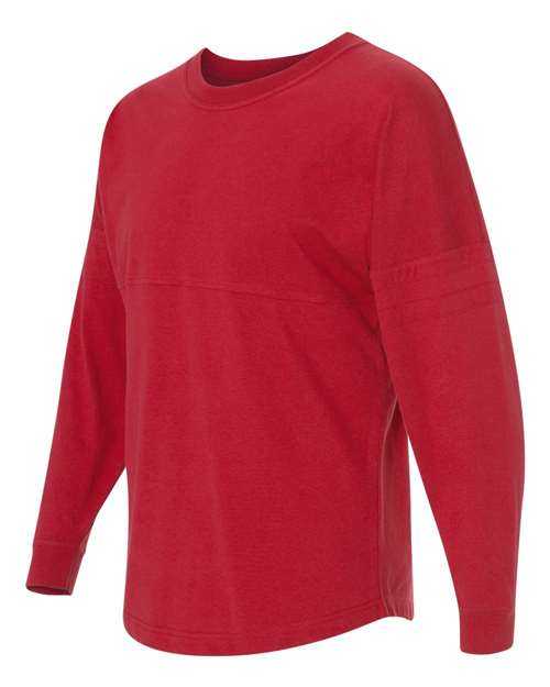 Boxercraft T14 Women's Jersey Pom Pom Long Sleeve T-Shirt - Red - HIT a Double