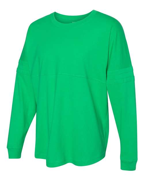 Boxercraft T14 Women's Jersey Pom Pom Long Sleeve T-Shirt - Spring Green - HIT a Double