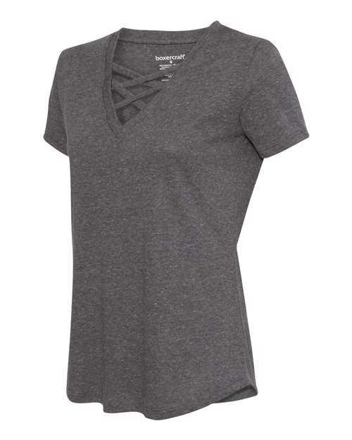 Boxercraft T27 Womens Cage Front T-Shirt - Granite - HIT a Double