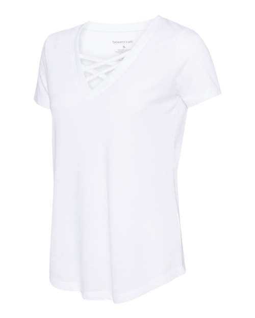 Boxercraft T27 Womens Cage Front T-Shirt - White - HIT a Double
