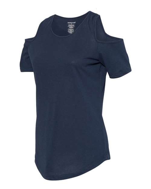 Boxercraft T32 Women's Cold Shoulder T-Shirt - Navy - HIT a Double