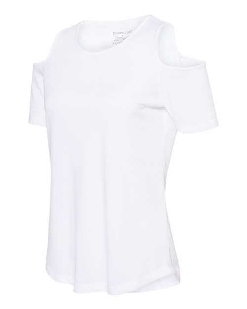 Boxercraft T32 Women's Cold Shoulder T-Shirt - White - HIT a Double