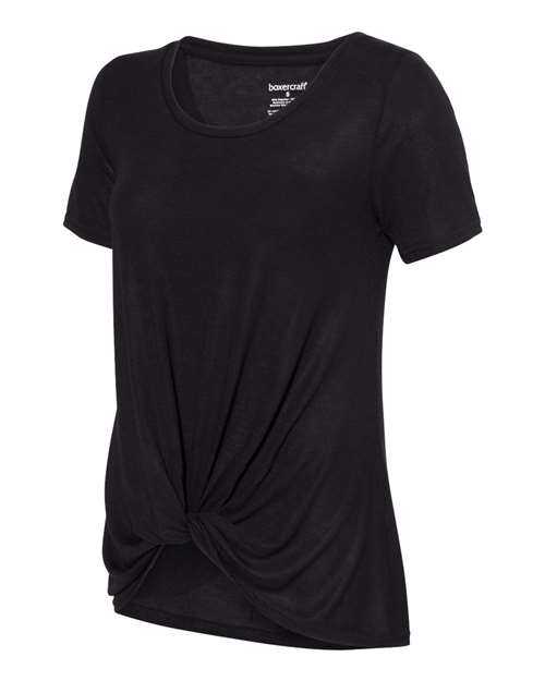 Boxercraft T52 Women's Twisted T-Shirt - Black - HIT a Double