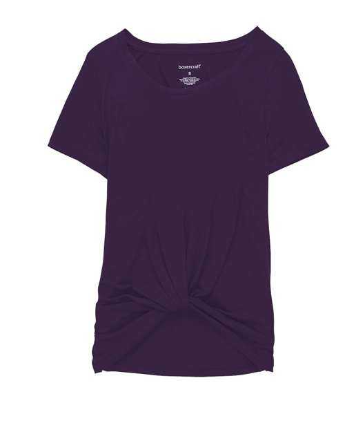 Boxercraft T52 Women's Twisted T-Shirt - Purple - HIT a Double