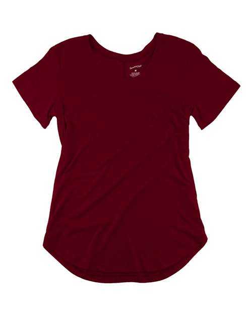 Boxercraft T61 Womens At Ease Scoop Neck T-Shirt - Crimson - HIT a Double