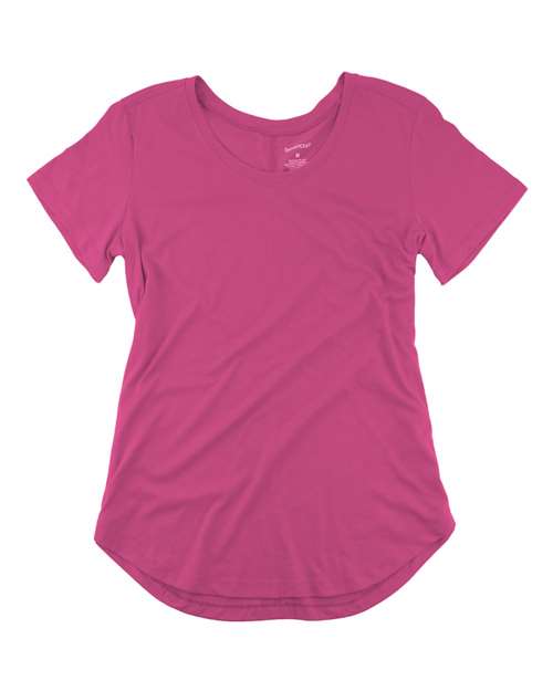 Boxercraft T61 Womens At Ease Scoop Neck T-Shirt - Fuchsia - HIT a Double