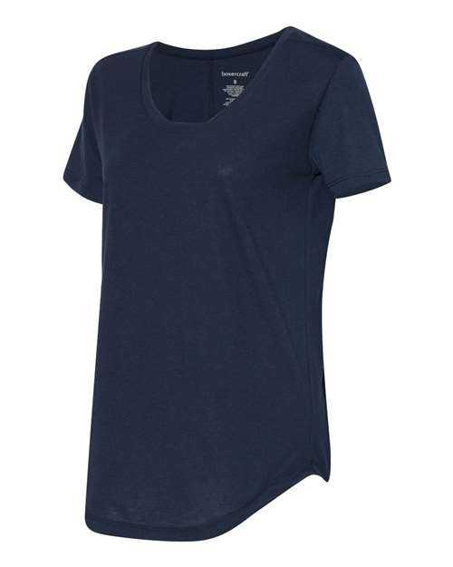 Boxercraft T61 Womens At Ease Scoop Neck T-Shirt - Navy - HIT a Double