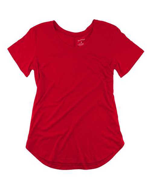 Boxercraft T61 Womens At Ease Scoop Neck T-Shirt - Red - HIT a Double