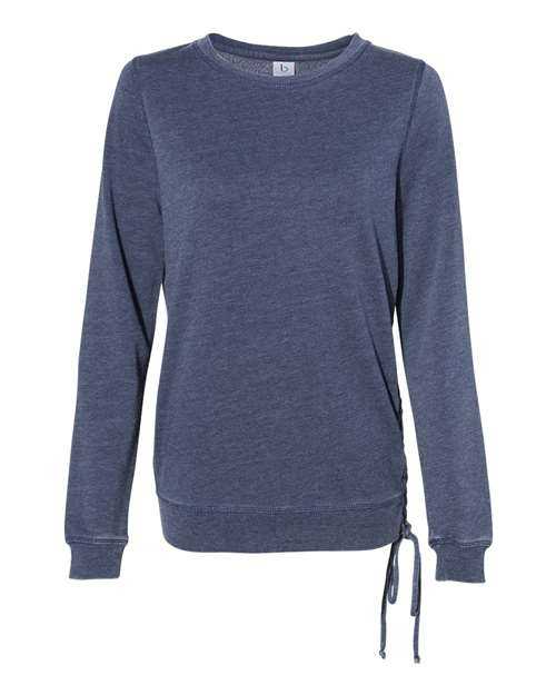 Boxercraft V03 Womens Enzyme-Washed Rally Lace-Up Sweatshirt - Navy - HIT a Double
