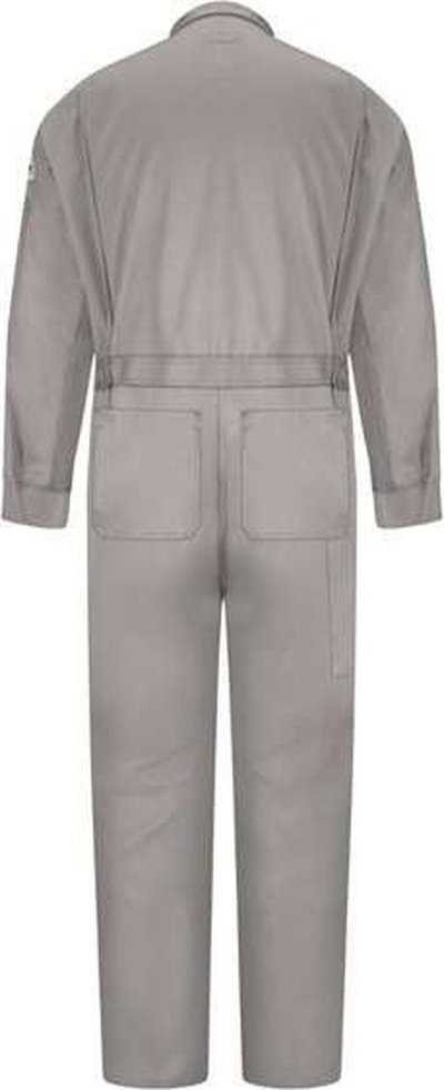 Bulwark CLD6LEXT Deluxe Coverall - EXCEL FR ComforTouch - 7 oz. Long - Extended Sizes - Gray - HIT a Double - 2