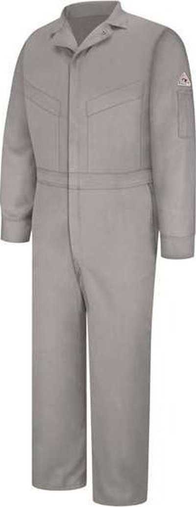 Bulwark CLD6LEXT Deluxe Coverall - EXCEL FR ComforTouch - 7 oz. Long - Extended Sizes - Gray - HIT a Double - 1