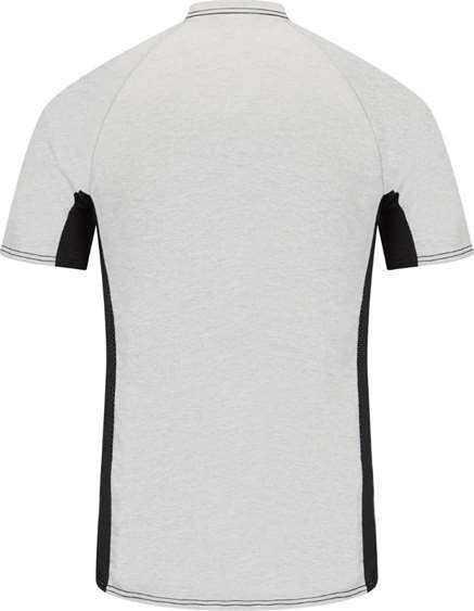 Bulwark MPS4 Short Sleeve FR Two-Tone Base Layer with Concealed Chest Pocket- EXCEL FR - Gray - HIT a Double - 2