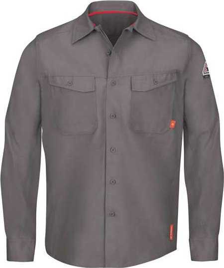 Bulwark QS40 iQ Series Endurance Work Shirt - Gray - HIT a Double - 1