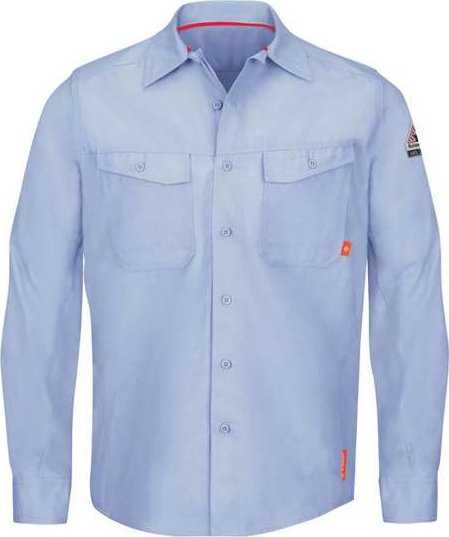 Bulwark QS40 iQ Series Endurance Work Shirt - Light Blue - HIT a Double - 1