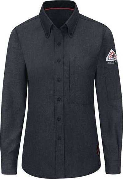 Bulwark QS51 Women&#39;s iQ Series Comfort Woven Lightweight Shirt - Navy - HIT a Double - 1