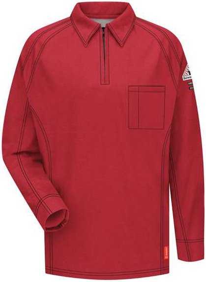 Bulwark QT12L Long Sleeve Polo Long Sizes - Red - HIT a Double - 1