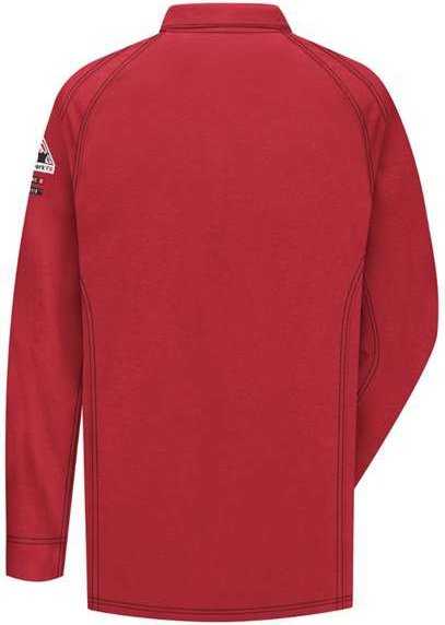 Bulwark QT12L Long Sleeve Polo Long Sizes - Red - HIT a Double - 2