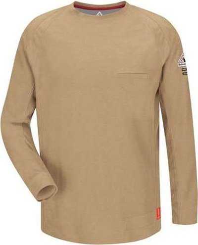 Bulwark QT32 Flame Resistant Long Sleeve Shirt - Khaki - HIT a Double - 1