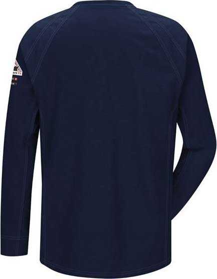 Bulwark QT32L Flame Resistant Long Sleeve Shirt - Long Sizes - Dark Blue - HIT a Double - 2