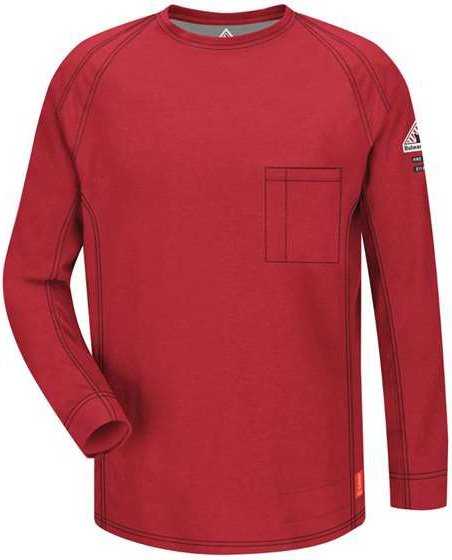 Bulwark QT32L Flame Resistant Long Sleeve Shirt - Long Sizes - Red - HIT a Double - 1
