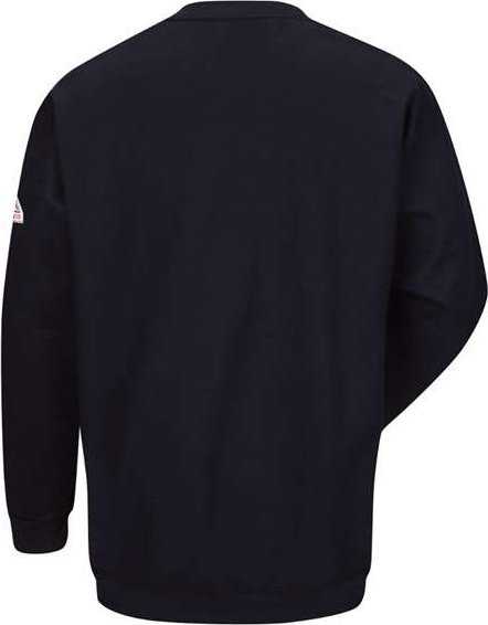 Bulwark SEC2L Pullover Crewneck Sweatshirt - Cotton/Spandex Blend - Long Sizes - Navy - HIT a Double - 1