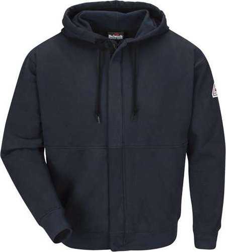 Bulwark SEH4 Zip-Front Hooded Sweatshirt - Navy - HIT a Double - 1