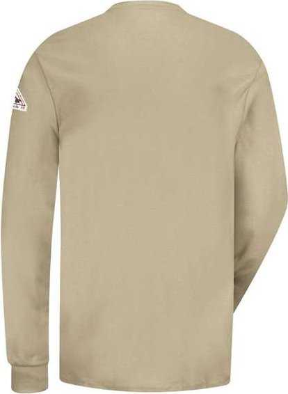 Bulwark SEL2 Long Sleeve Tagless Henley Shirt - Khaki - HIT a Double - 2