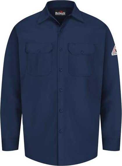 Bulwark SEW2 Flame Resistant Excel Work Shirt - Navy - HIT a Double - 1