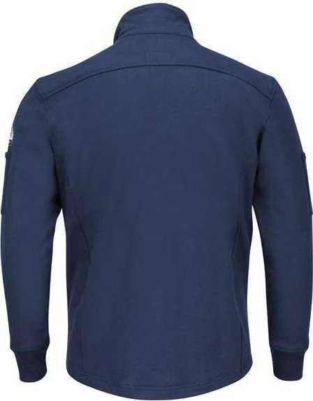 Bulwark SEZ2 Zip Front Fleece Jacket-Cotton /Spandex Blend - Navy - HIT a Double - 2