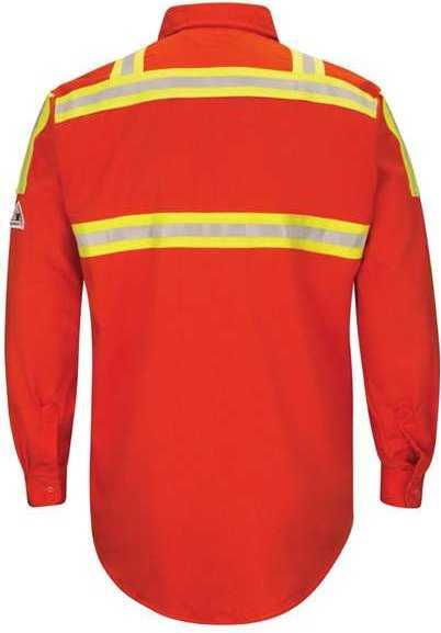 Bulwark SLATORL Enhanced Visibility Long Sleeve Uniform Shirt - Long Sizes - Orange - HIT a Double - 1