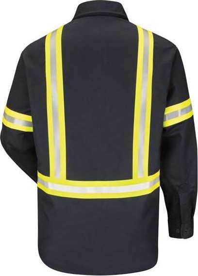 Bulwark SLDTL Enhanced Visibility Uniform Shirt - Long Sizes - Navy - HIT a Double - 2