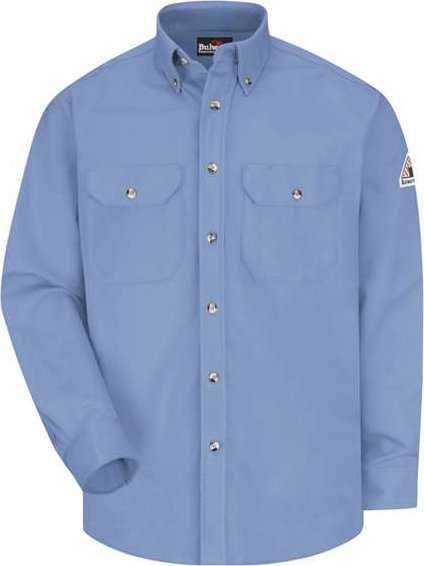 Bulwark SLU2L Dress Uniform Shirt - Excel FR ComforTouch - 7 oz. - Long Sizes - Light Blue - HIT a Double - 1