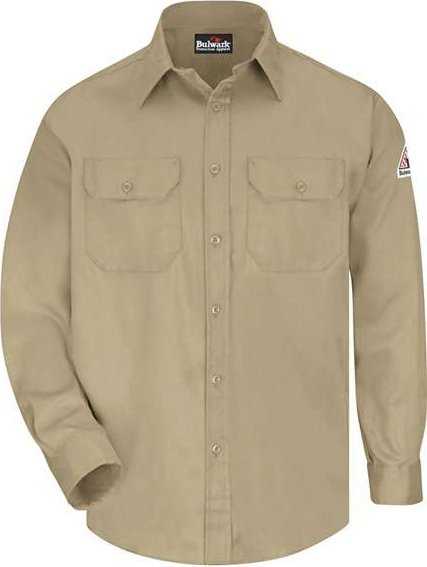Bulwark SLU8L Uniform Shirt - Long Sizes - Khaki - HIT a Double - 1