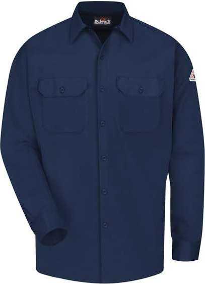 Bulwark SLW2 Work Shirt - EXCEL FR ComforTouch - Navy - HIT a Double - 1