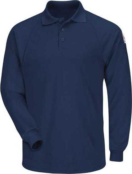 Bulwark SMP2 Classic Long Sleeve Polo - CoolTouch2 - Navy - HIT a Double - 1