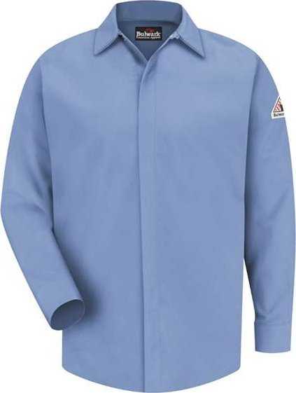 Bulwark SMS2 Concealed-Gripper Pocketless Long Sleeve Shirt - CoolTouch 2 - Light Blue - HIT a Double - 1