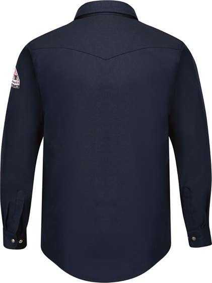 Bulwark SNS2 Snap-Front Uniform Shirt - Nomex IIIA - 4.5 oz. - Navy - HIT a Double - 2