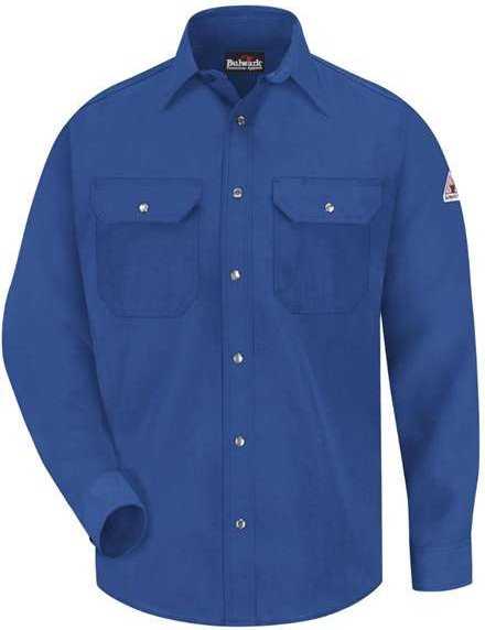 Bulwark SNS2 Snap-Front Uniform Shirt - Nomex IIIA - 4.5 oz. - Royal Blue - HIT a Double - 1