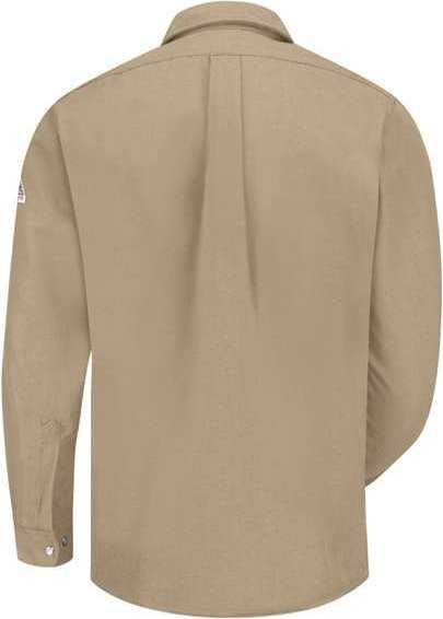 Bulwark SNS2L Snap-Front Uniform Shirt - Nomex IIIA - 4.5 oz. - Long Sizes - Tan - HIT a Double - 2