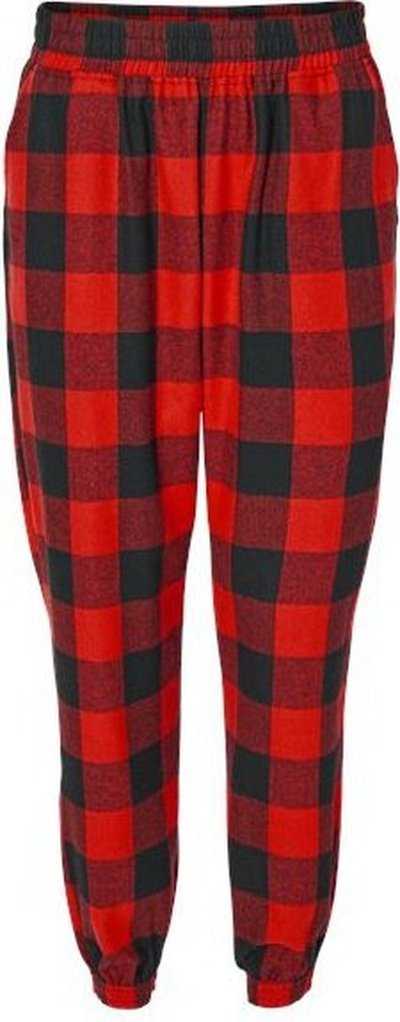 Burnside 4810 Youth Flannel Joggers - Red/ Black - HIT a Double - 1