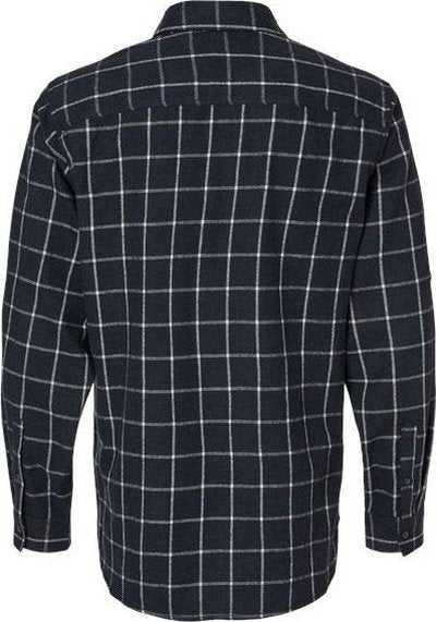 Burnside 8210 Yarn-Dyed Long Sleeve Flannel Shirt - Navy/ White - HIT a Double - 5
