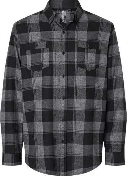 Burnside 8220 Perfect Flannel Work Shirt - Gray/ Black - HIT a Double - 1