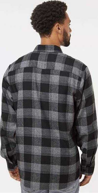 Burnside 8220 Perfect Flannel Work Shirt - Gray/ Black - HIT a Double - 4