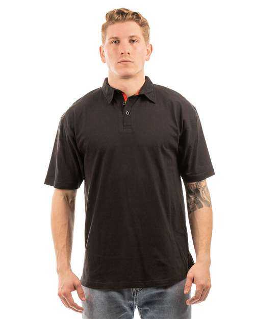 Burnside 0800 Fader Play Polo - Black - HIT a Double