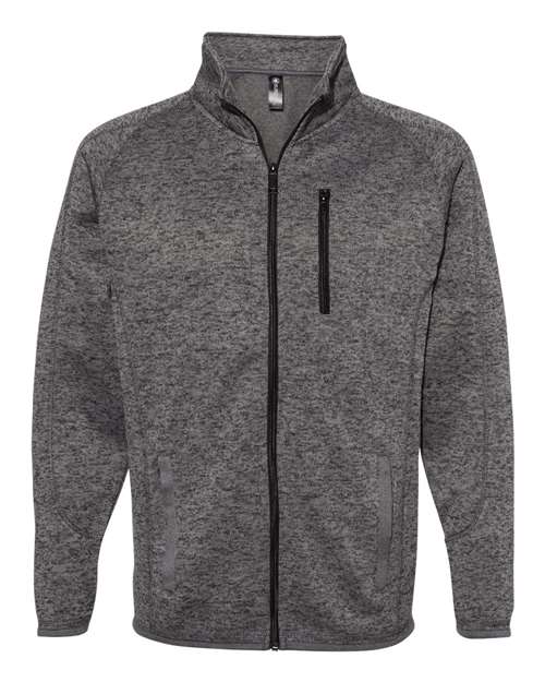 Burnside 3901 Sweater Knit Jacket - Heather Charcoal - HIT a Double