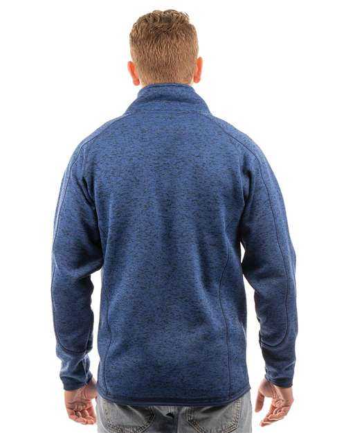 Burnside 3901 Sweater Knit Jacket - Heather Navy - HIT a Double