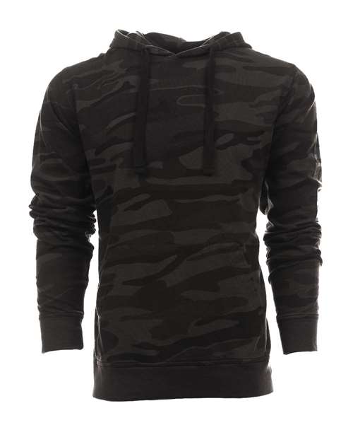 Burnside 5605 Women&#39;s Enzyme-Washed French Terry Hooded Sweatshirt - Black Camo Black - HIT a Double